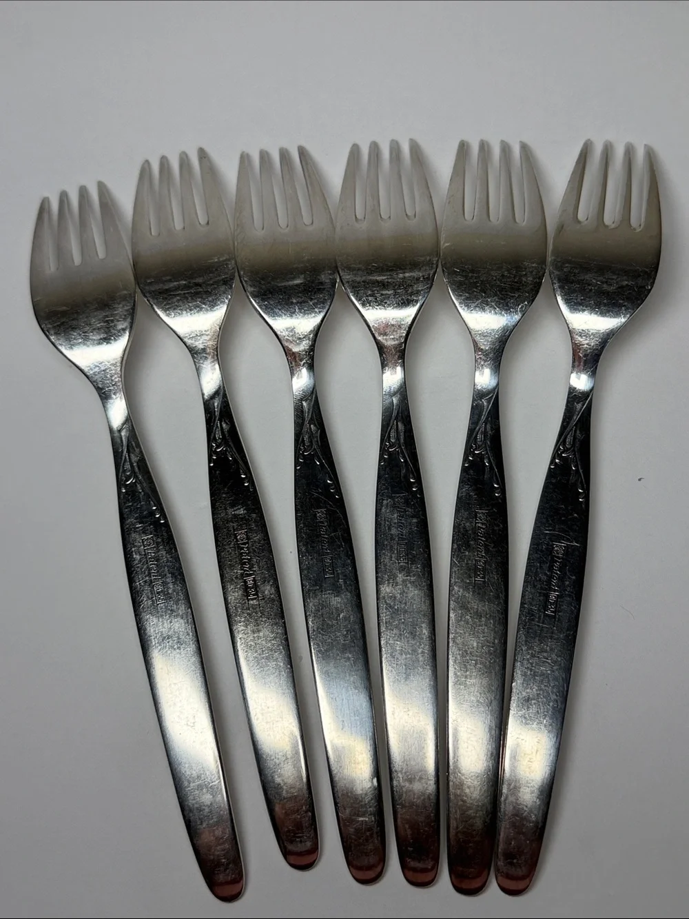 Vintage WMF Germany Patent 90 Silver Plated Forks - Set of 6